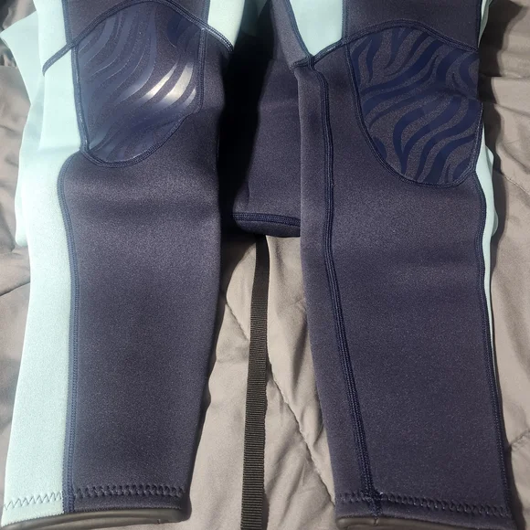 Blue and Aqua Zip-Up Jacket